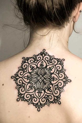 Mandala Tattoo Idea For Back #backtattoo