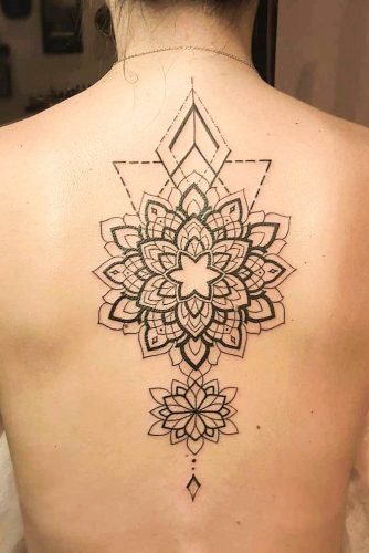 Mandala Tattoo Design For Back #backtattoo