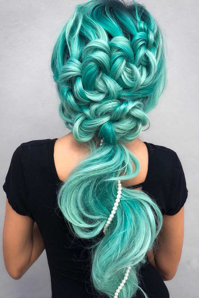 aquamarine mermaid hair