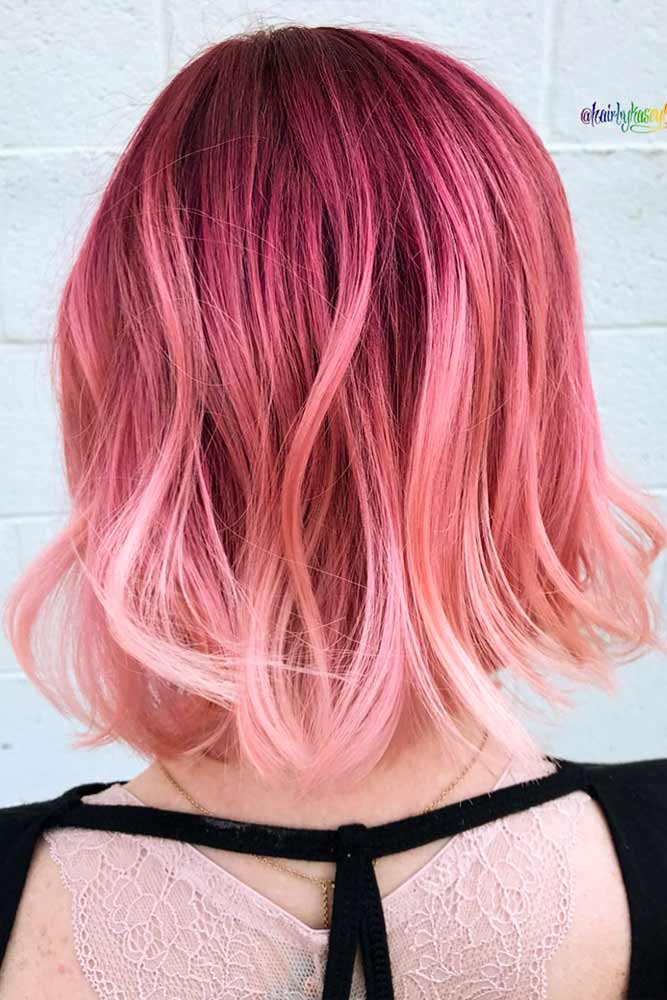 Soft Pink Waves #pinkhair #ombrehair