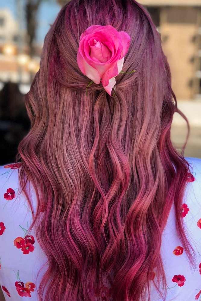 Purple Hair Color With Ombre #pinkhair #purplehair