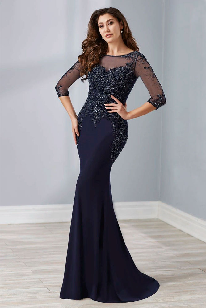 Long Dark Dress With Embellishments #longdress #eveningdress