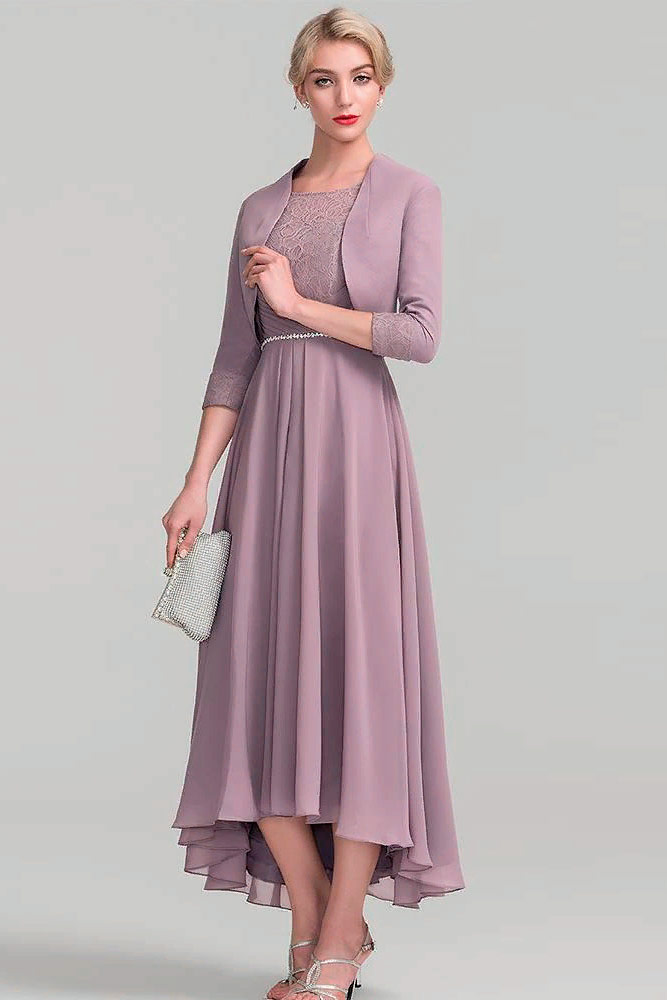 Dress With A Natural Waist And A Fuller Skirt #eveningsuit #formaldress