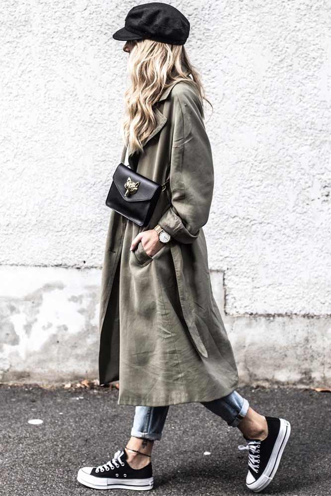 Khaki Trench For Comfy Street Outfit #khakitrench