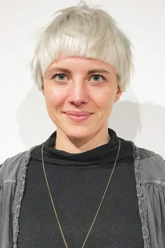 Tousled Bowl Haircut #bowlcut #pixie #bangs