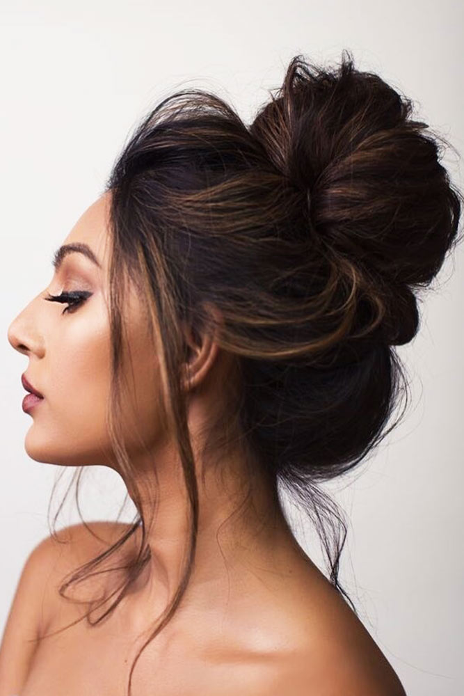 Easy High Bun Hairstyle - Alex Gaboury