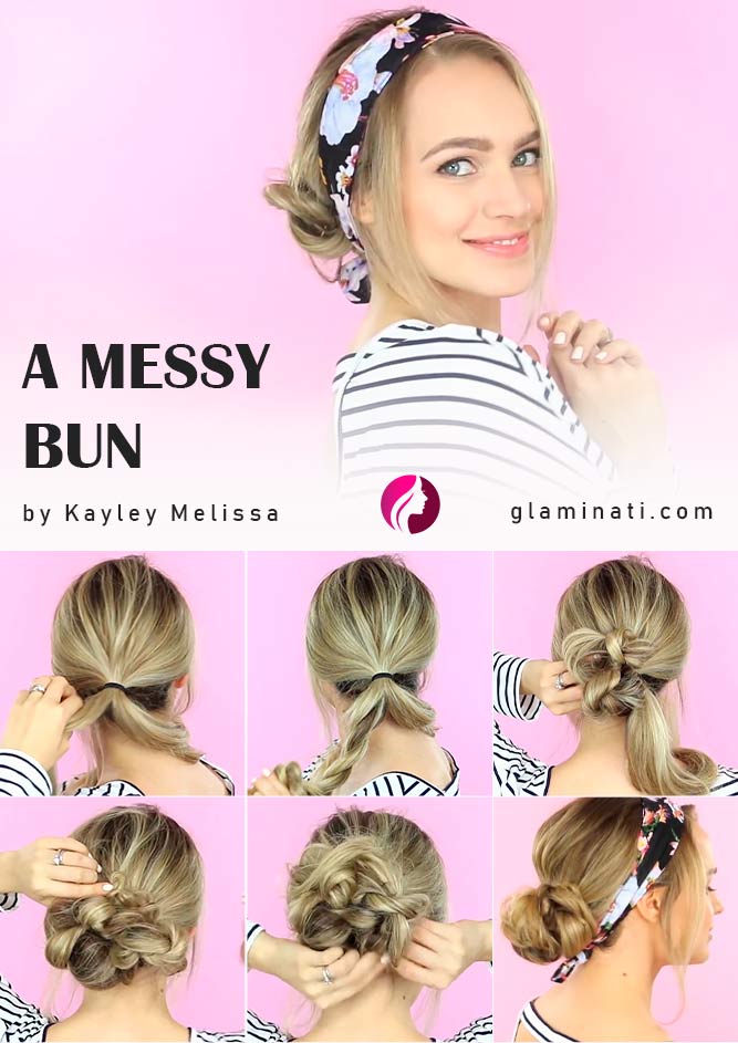 A Messy Bun Tutorial #messybun #tutorial