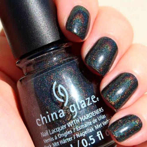 Maliboo-Boo By China Glaze #blacknails #shortnails