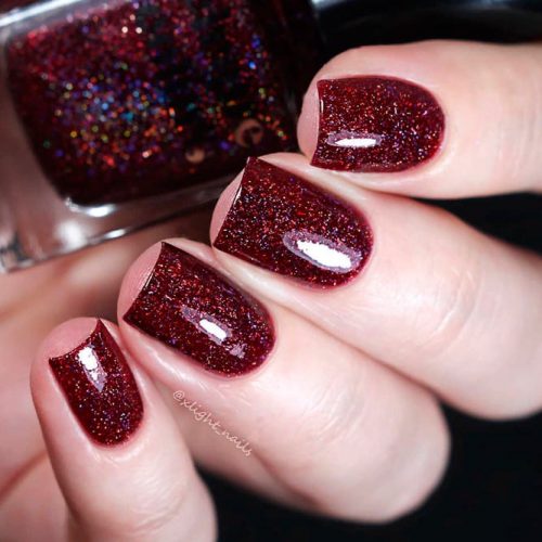 Garnet From the Cirque Colors Facets Collection #burgundynails #sparklynails