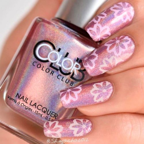 Color Club - Miss Bliss #colorclub #pinknails #flowersnails