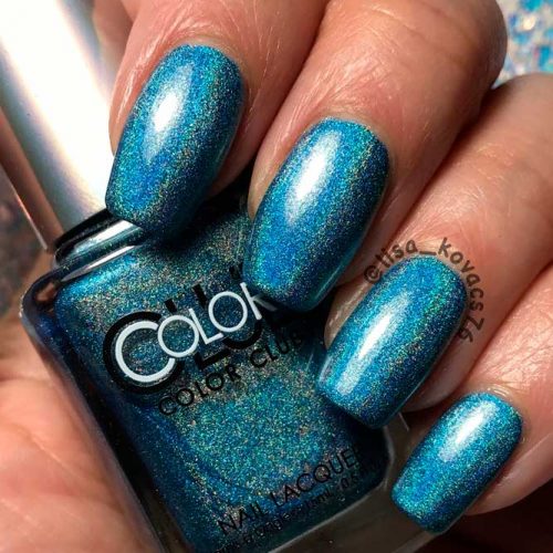 Color Club – Over The Moon #colorclub #shinynails #coffinnails