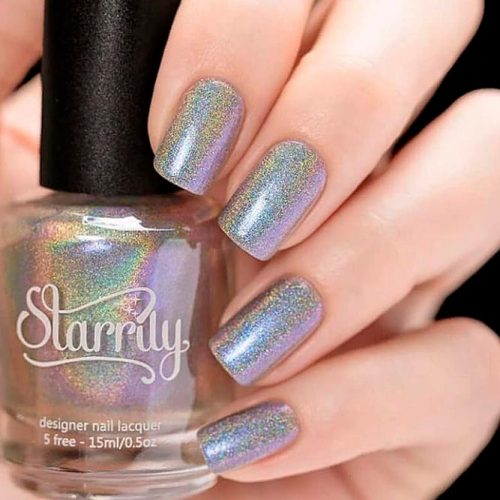 Pulsar From The Starrily Holodescent Collection #holonails #shortnails