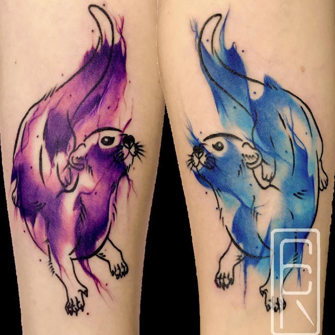 Sister Tattoos With Animals #animaltattoo