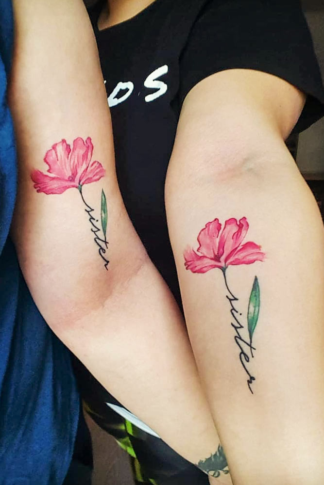 45 Heart Melting Sister Dedicated Tattoos Designs  Ideas To Show Love