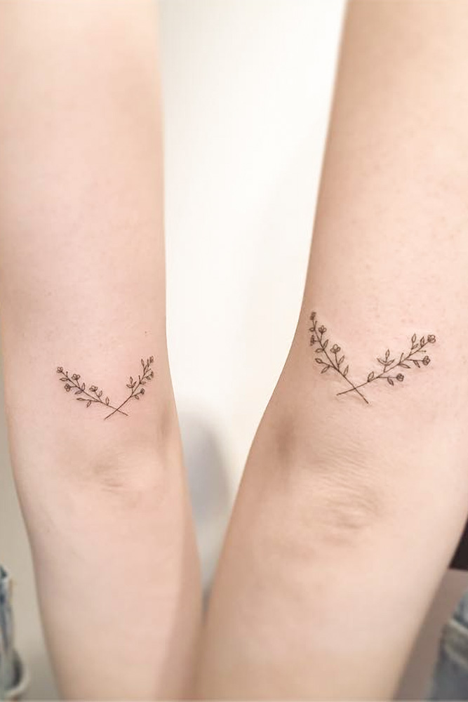 Cute Sister Tattoo Design #tattooideas #smalltattoo