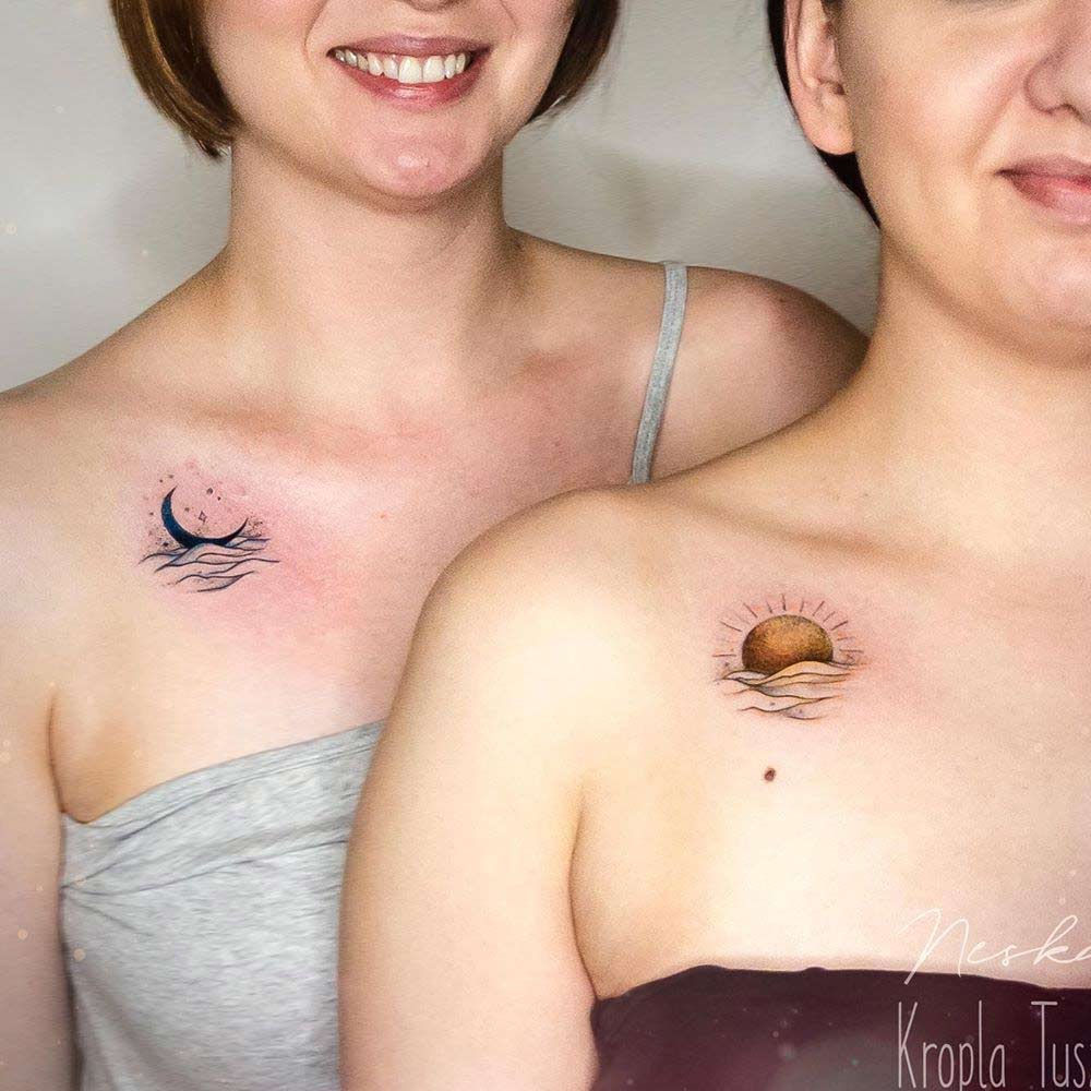 🪐 matching sister tattoos 🪐, by ArtbyAl777 at Dark Age Tattoo Studio,  Denton, TX : r/tattoo