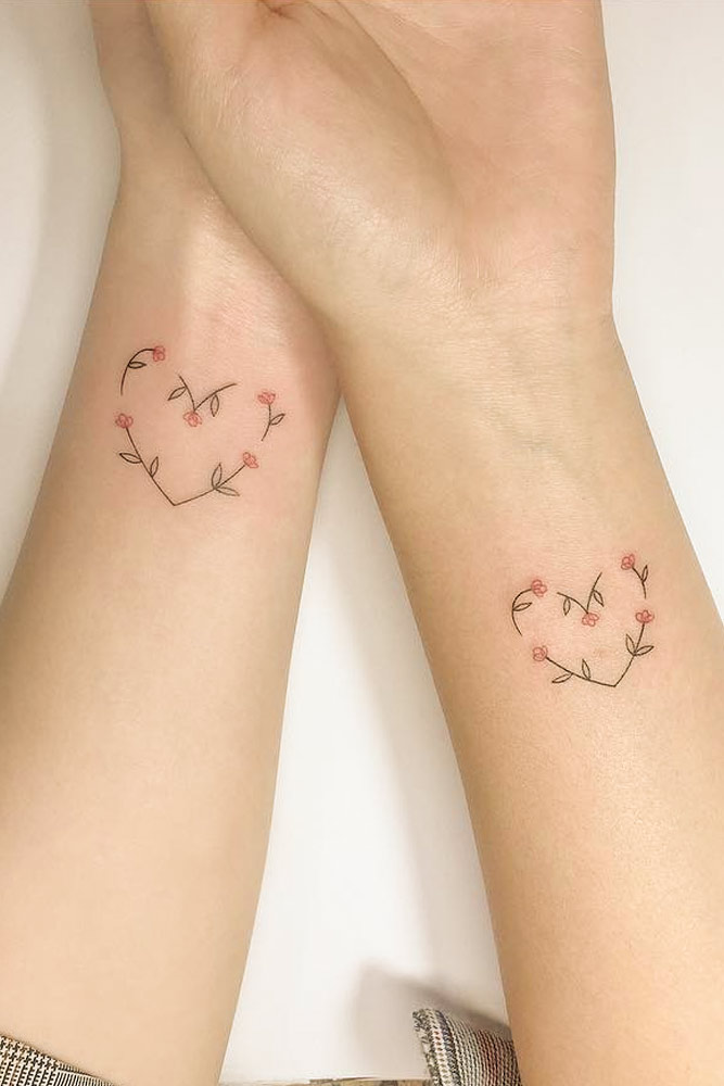 30 Cute Sister Tattoo Ideas  TattooTab