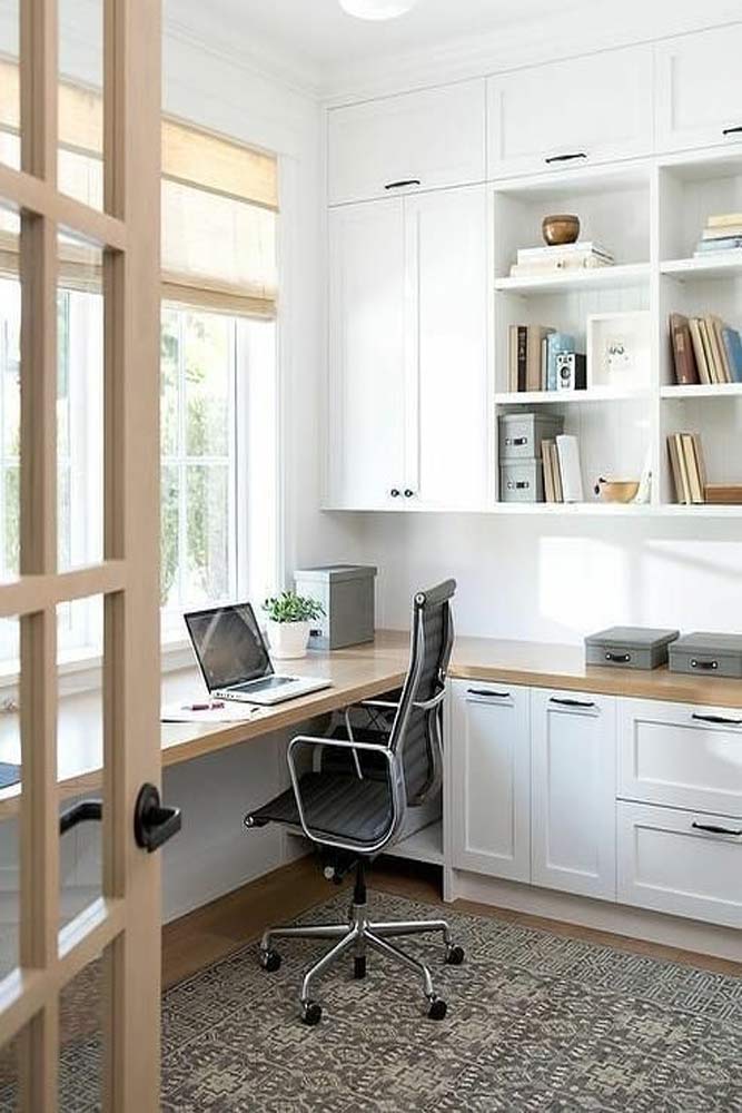 Modern Study Room In White Color #modernstudyroom #whitecolor