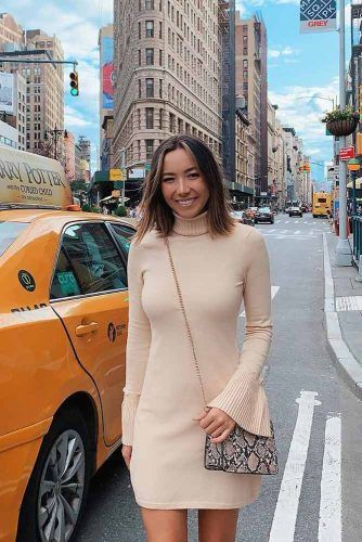 Beige Dress With Ruffle Sleeves #beigedress