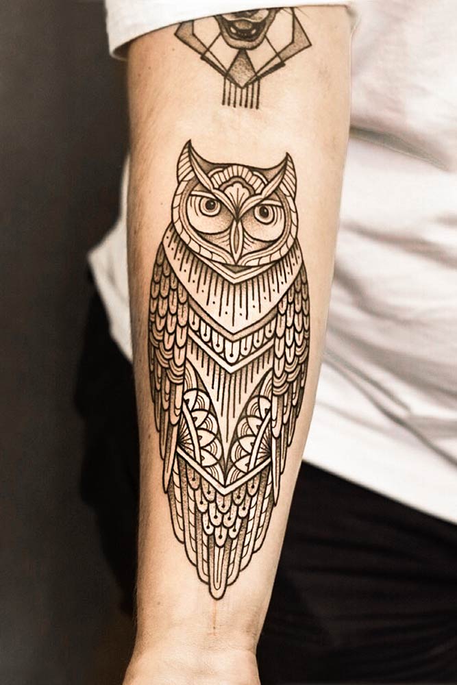 Ornamental Tattoo Style #ornamentaltattoo #owltattoo