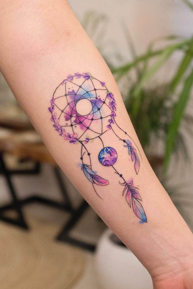 17 Bold Choices For Perfect Dream Catcher Tattoo Design  Psycho Tats