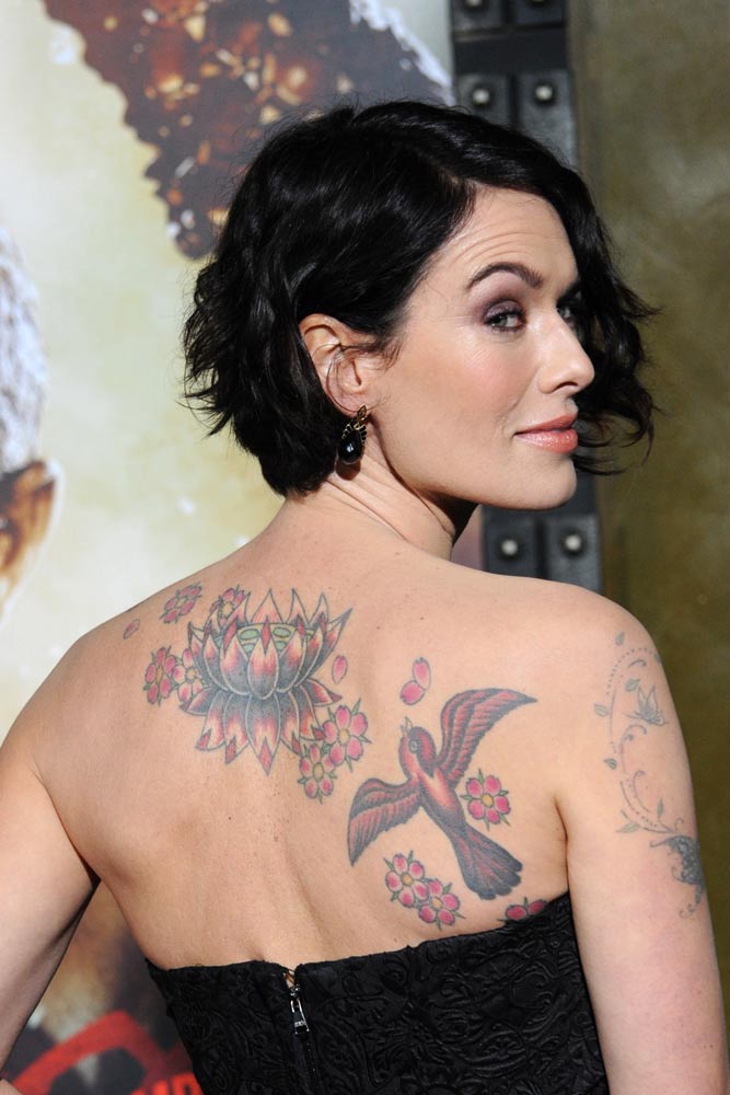 Lena Headey #celebrity #celebritytattoo #lenaheadey