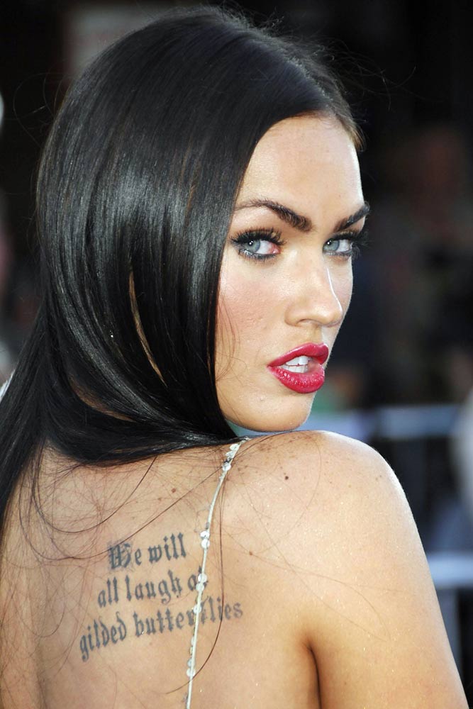 Megan Fox #celebrity #celebritytattoo #meganfox