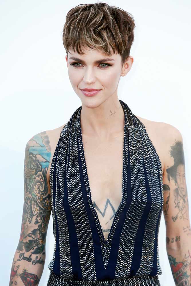 Ruby Rose #celebrity #celebritytattoo #rubyrose