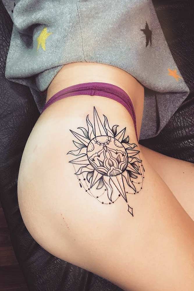 Top 100 Unique Thigh Tattoo For Women  Wittyduck