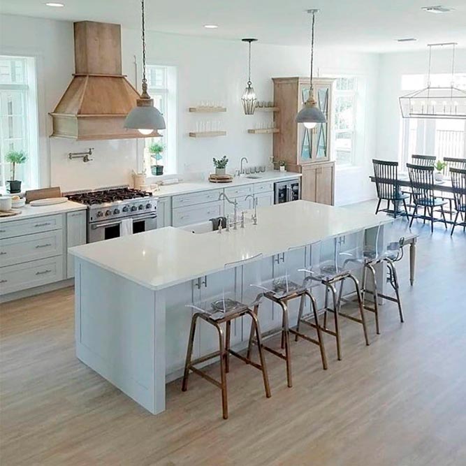 Modern Farmhouse Kitchen #homedecor #stylishhome #modernkitchen