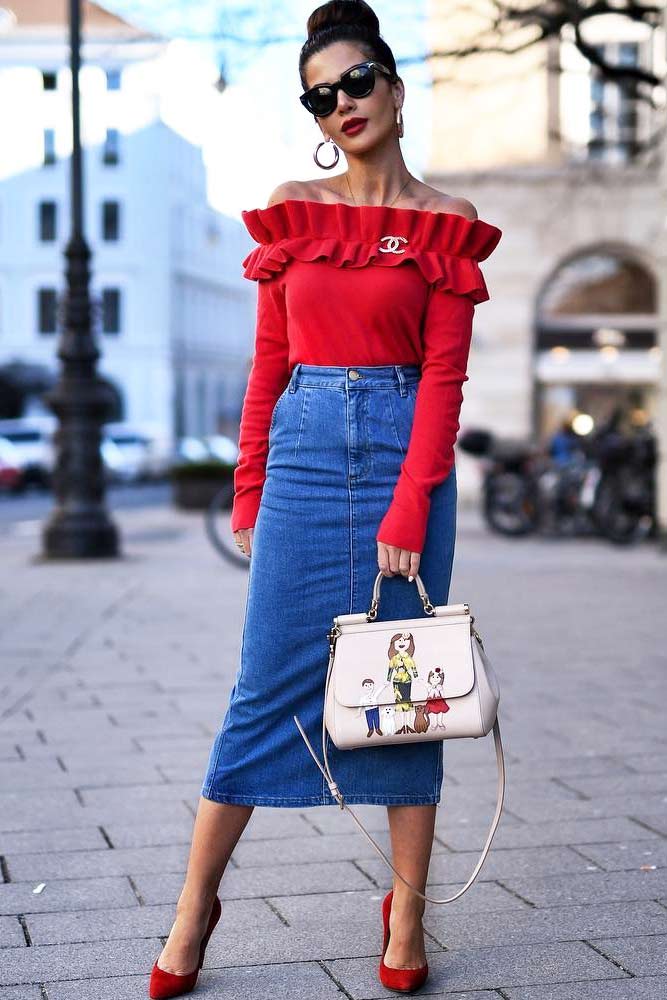 Red Shoulder Off Sweater #redsweater #shoulderoff