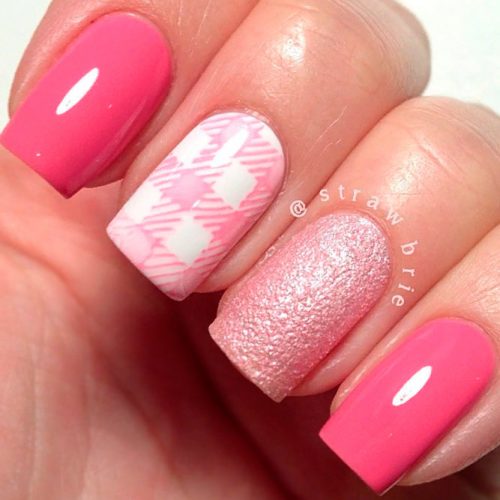 Absolute Girlish Pink Nail Design #prettynails #pinknails #squarenails