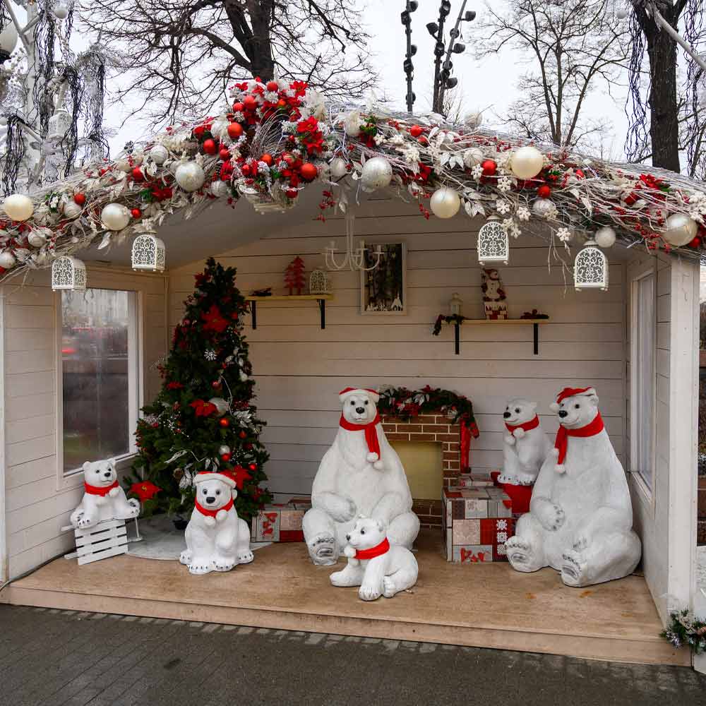 Christmas Decoration Idea with Polar Bears