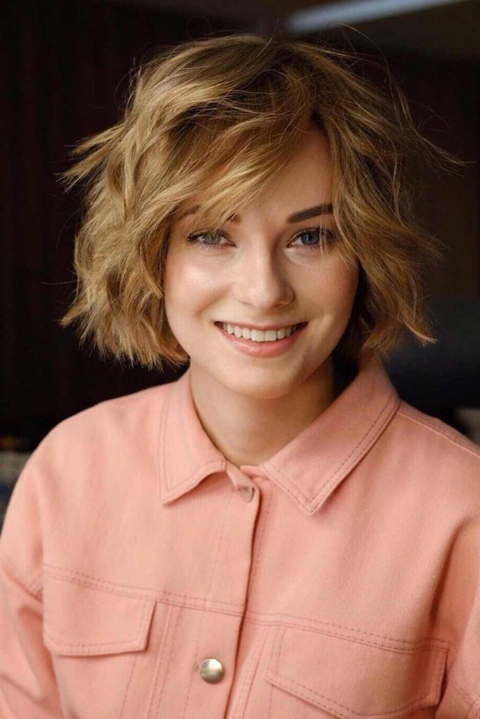 Curly Short Bob WIth Layers
