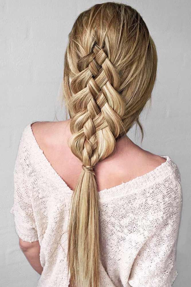 Five Strand Braid #braids #longhair