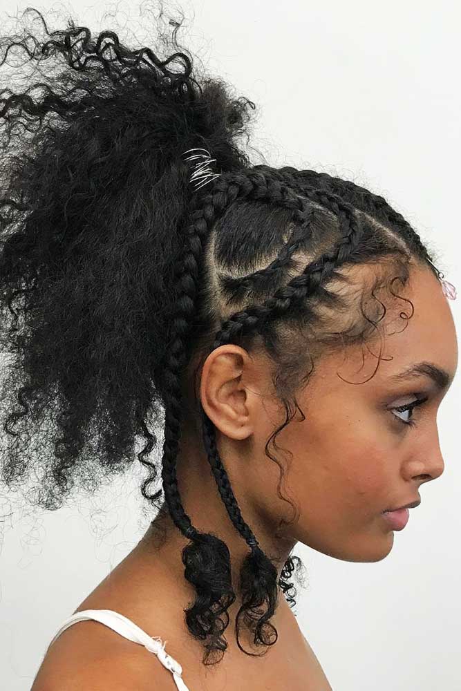 Micro Braids #braids #ponytail