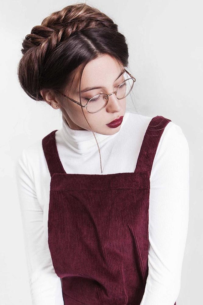 Milkmaid Braids #braids #messyhair #updo