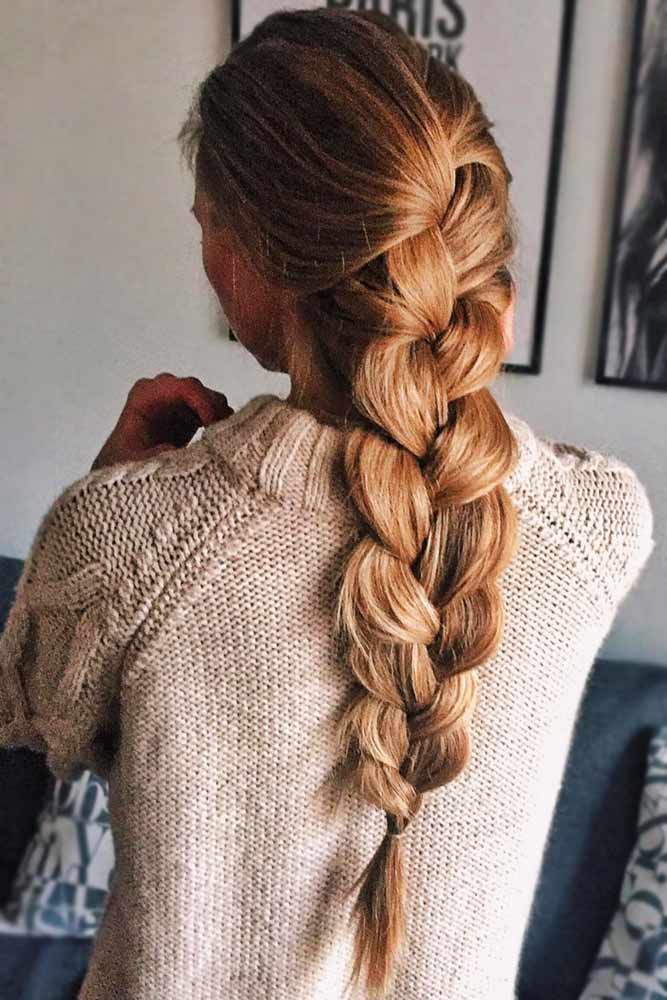 Simple Three-Strand Braid #braids #longhair
