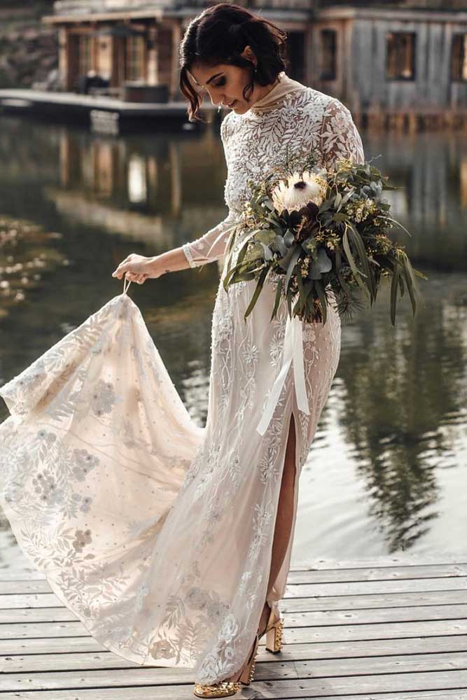 Antique looking wedding dresses sale