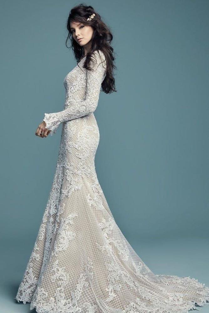 unique lace vintage wedding dresses