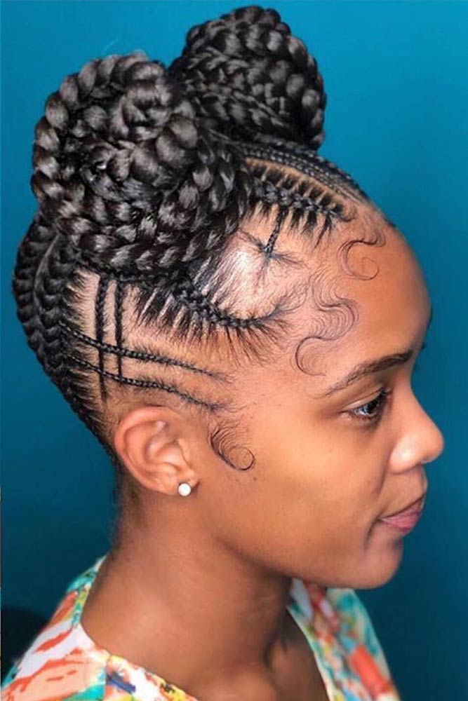 Box Braids Space Buns #spacebuns #everydayhairstyles