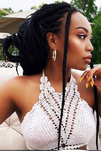 Box Braid Styling Ideas For Most Exquisite Tastes