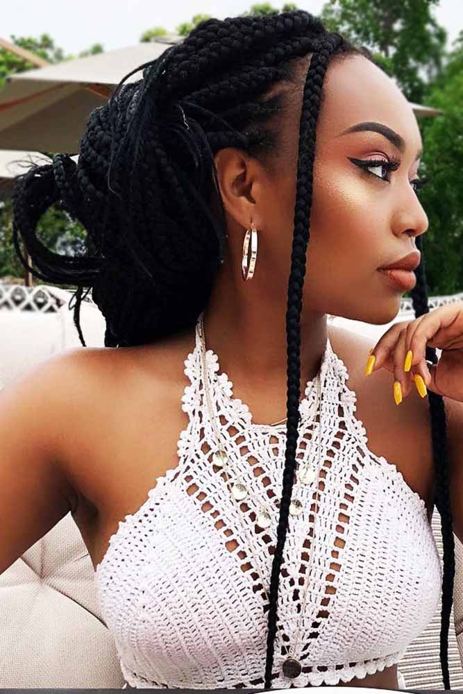 450 Best Box braids updo ideas  natural hair styles, box braids