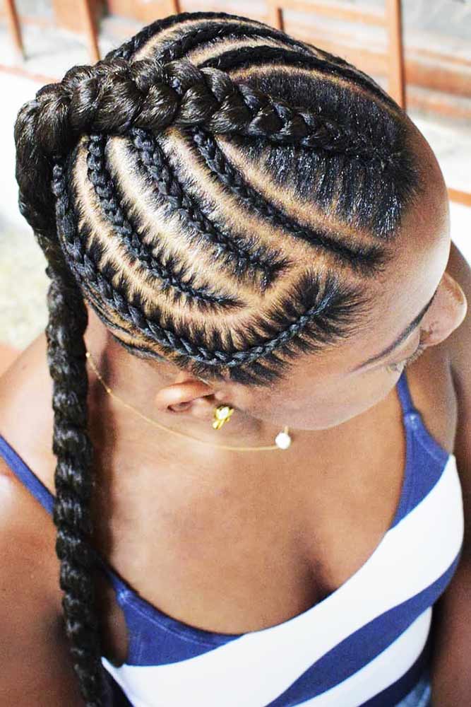 Box Braids Mohawk #braids #mohawk