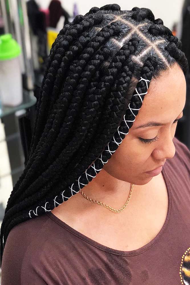 Thick Jumbo Box Braids #braids