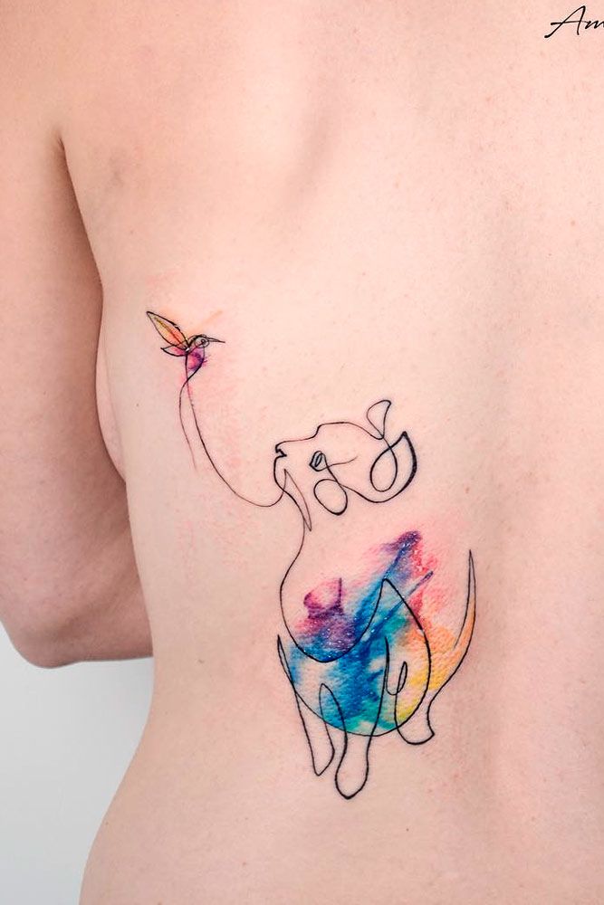 Delinear tatuagem de gato em aquarela #outlinetattoo #watercolortattoo