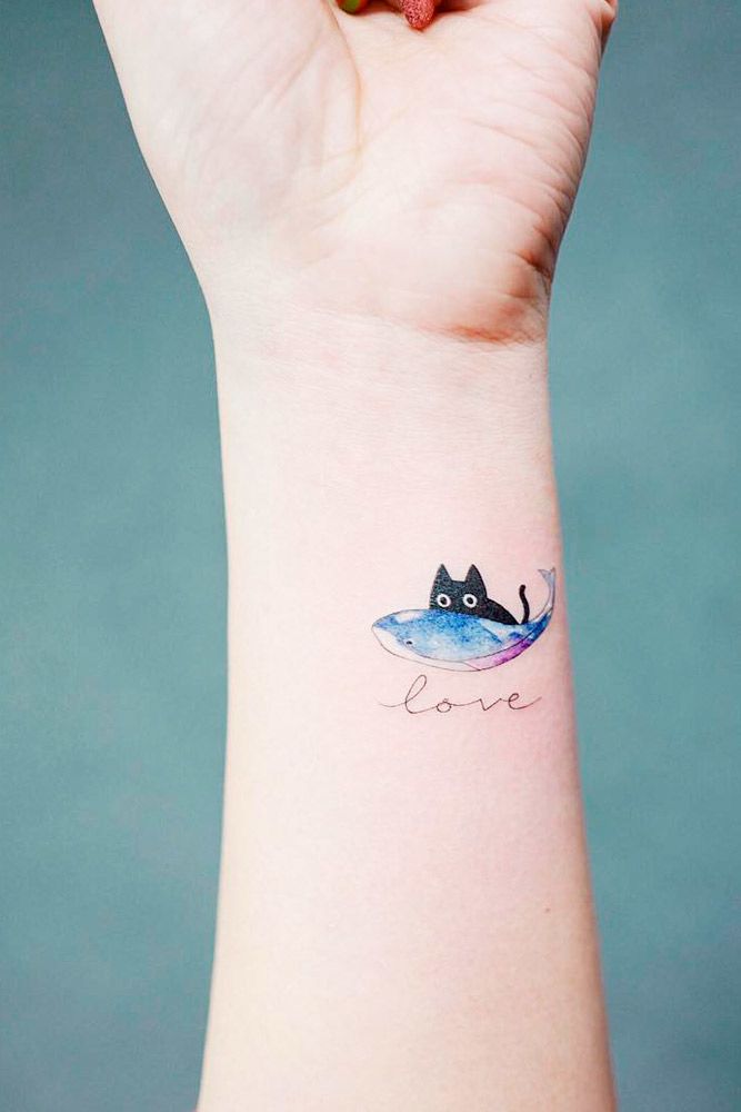 50 Watercolor Cat Tattoos Ideas  Designs 2023