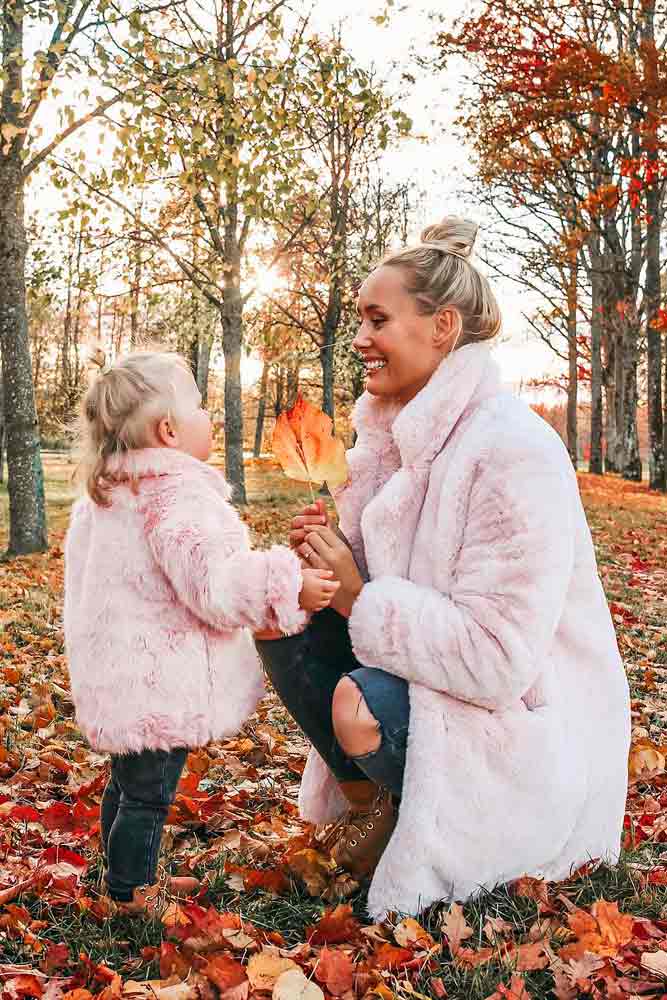 Me And Mommy With Faux Fur Style #meandmommy #furstyle