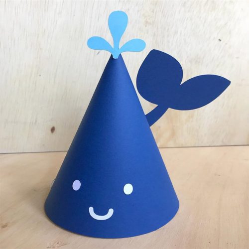 Fun Whale Party Hat Design #kidspartyhat #minipartyhat