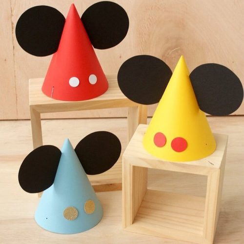 Mickey Mouse Party Hats #mickeymouse #minipartyhats